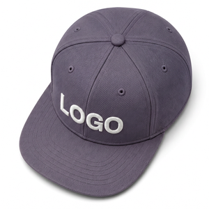 Casquette de baseball unisexe à 6 panneaux avec logo brodé blanc sur le panneau avant, en sergé de coton ajusté, chapeau décontracté pour adultes - Product Image 1