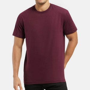 เสื้อยืดคอกลมผู้ชายถักนิตติ้งคุณภาพสูง ผ้าฝ้าย 100% สั่งทำพิเศษ พิมพ์โลโก้ ปักตัวอักษรตามสั่ง เป็นมิตรกับสิ่งแวดล้อม ระบายอากาศได้ดี - Product Image 1