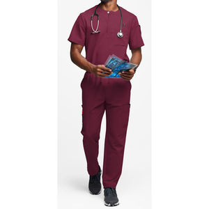 Conjuntos de Uniformes Médicos para Personal de Hospital, Unisex, Antiarrugas, Elásticos, de Poliéster, Rayón y Spandex, con Cuello en V, Estilo Jogger - Product Image 3