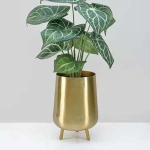 Maceta de Metal Resistente, Maceta Decorativa para Plantas de Interior y Exterior, para Hogar, Jardín, Balcón, Sala de Estar - Product Image 5