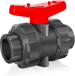 Válvula de Bola Manual de 3 Piezas con Asientos de PTFE, Válvula de Bola de Unión de Alta Temperatura para Aplicaciones Químicas y de Agua, Personalizable OEM, 2 Pulgadas - Product Image 1