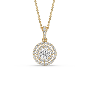 Pendentif en diamant de laboratoire 1,58 carat de style unique, coupe ovale brillante légère, or 14 carats, bijoux de fiançailles, glamour pour le quotidien - Product Image 4