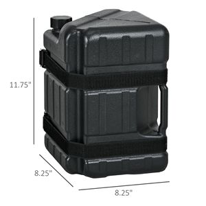 4 Pesi per Gazebo a Gamba Dritta, Riempibili con Acqua o Sabbia, con Maniglie Integrate e Cinghie di Fissaggio Sicure per l'Uso con Gazebo - Product Image 3