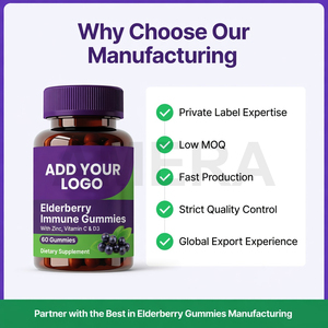 Fabricante OEM de Gomitas de Saúco, Vitamina C, Zinc, D3, Refuerzo Inmunológico, Venta al por Mayor, Gomitas de Marca Privada - Product Image 4