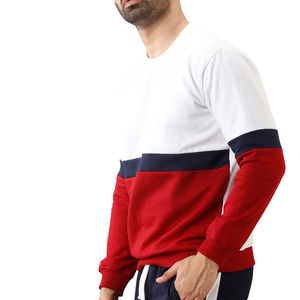 Sudadera de Cuello Redondo Personalizada al por Mayor, Básica, de Algodón Mezclado, Corte Regular, Ecológica, Transpirable, 300g, para Hombre - Product Image 2