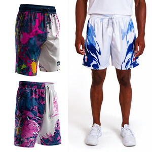Workout Touch Training Sublimation Shorts Men Quick Dry Training Touch Shorts Mens 100% Polyester Sublimation <b>Trainer</b> Shorts Men - Product Image 4
