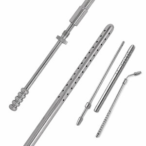 Tube d'aspiration Poole Instruments chirurgicaux universels droits Fabricant d'acier inoxydable Instruments chirurgicaux de base du Pakistan - Product Image 1