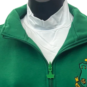 Sweat-shirt à demi-zip vert AKA Sorority Inc pour femme, avec lettres grecques, qualité supérieure, haut décontracté et sportif - Product Image 4