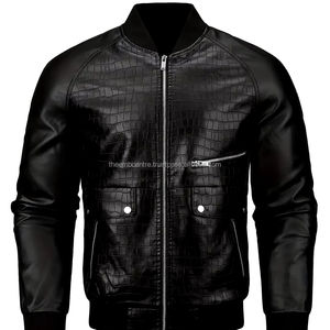 แจ็กเก็ตหนังแฟชั่นสำหรับผู้ชายเสื้อแจ็คเก็ตหนังสินค้าใหม่สไตล์2024โรงงานขายตรงสินค้ามาใหม่ - Product Image 1
