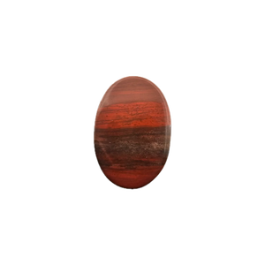Cabujón de Piedra de Jaspe Rojo Natural, Cristal de Sanación Reiki, Gema de Manifestación para Joyería, Forma Ovalada, 1 Pieza - Product Image 1