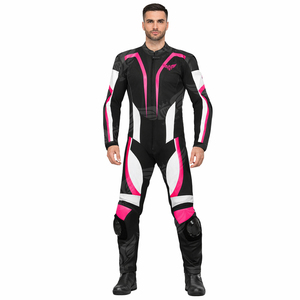 Combinaison de course en cuir pour moto, homme et femme, sur mesure, une pièce, équipement de protection pour la moto sur circuit avec armure CE - Product Image 3