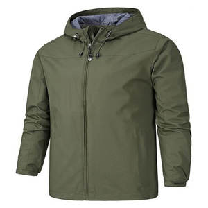 Best Selling Unisex Winter Quilted <b>Wind</b> <b>Breaker</b> Eco-Friendly Waterproof Canvas Nylon Softshell Zipper Jacket OEM Service for Men - Product Image 3