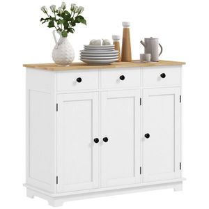 Mobile da Cucina Moderno Indipendente in Legno e Alluminio per Accessori da Cucina o Uso Alberghiero - Product Image 3