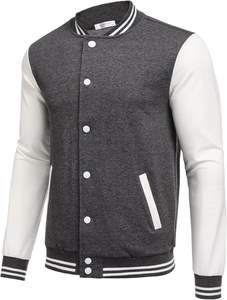 Chaquetas Varsity Cortavientos para Hombre, Primavera/Otoño, Chaqueta de Béisbol de Alta Calidad, Impresión de Logotipo Personalizado, Chaqueta Sencilla - Product Image 2