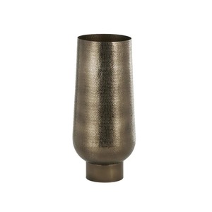 แจกันเซรามิกสีทองลายดอกไม้แบบนูนสามมิติ - Product Image 6