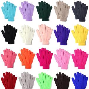 Guantes de Invierno Unisex al por Mayor, de Algodón y Elastano, Tejidos, con Pantalla Táctil, Cálidos, Duraderos, de Color Sólido, Dedos Completos - Product Image 1