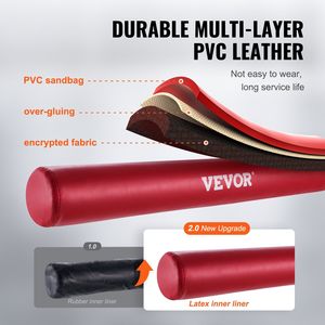 Gants d'entraînement de vitesse de frappe réglables, barre de frappe murale rotative rouge, barre de boxe réflexe, machine d'entraînement de boxe - Product Image 4