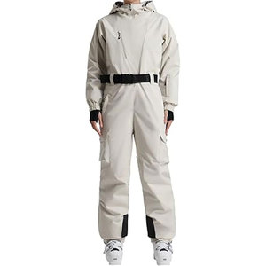 Combinaison de ski une pièce pour femme, design asymétrique, combinaison utilitaire, imperméable, isolée, combinaison de neige, veste de snowboard d'hiver, extérieur - Product Image 1