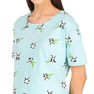 Camisetas de compresión casuales para mujer, totalmente digitales, con cuello redondo, manga corta, transpirables, 100% algodón, estampadas, OEM - Product Image 6