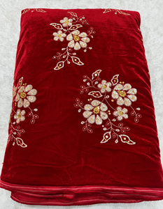 Tissu en maille brodé 100% polyester, écologique et respirant, poids moyen, pour vêtements - Product Image 5