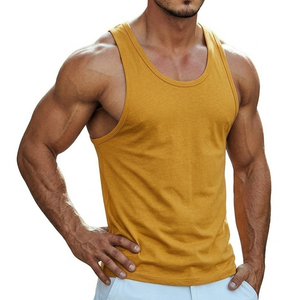 Custom OEM Men's Muscle Shirts Sleeveless Bodybuilding Tops High Stretch Gym <b>Vests</b> Wholesale Price Athletic Tank Tops For Men - Product Image 1