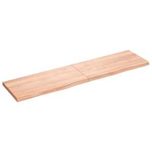 Mueble de Baño de Madera Maciza Marrón Claro, 63"x15.7"x(0.8"-1.6") con Encimera y Tratamiento de Luz - Product Image 2