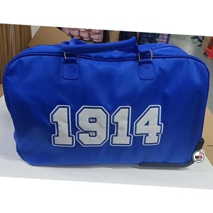 กระเป๋าเดินทางแบบมีล้อลาก โพลีเอสเตอร์สีน้ำเงิน ยี่ห้อ Phi Beta Sigma ปิดด้วยซิป ทนทาน เหมาะสำหรับเดินทาง ท่องเที่ยว กีฬา ใช้ได้ทุกวัน ขนาดใหญ่ จุของได้เยอะ - Product Image 2