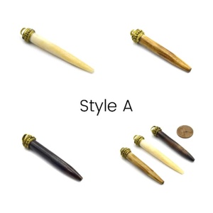 Colgantes artesanales de hueso de buey natural |   Componentes para la Fabricación de Joyería |   Opciones en blanco, marrón claro y marrón oscuro - Product Image 2