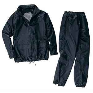 Universal Adult Waterproof Windproof Classic Fashionable Rain Suit Hooded <b>Jacket</b> Pants Set <b>Reflective</b> Polyester Outdoor Hiking - Product Image 5