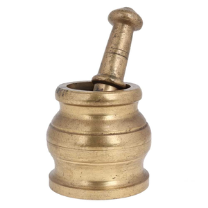 Finest Look Brass Mortar Pestle for Home Decor & Herb Crushing Garlic And Ginger Mortar & Pestle - Product Image 2