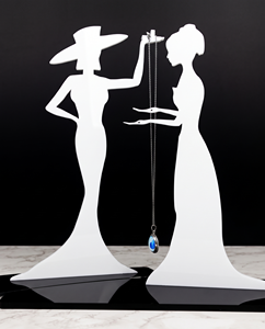 Versatile Acrylic Jewelry <b>Stand</b> with Glossy Finish Customizable Size & Color-Stylish Organizer for Elegant Display & Storage - Product Image 3