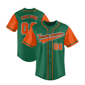 Men baseball jersey stylish sports shirt breathable fabric button up <b>athletic</b> uniform perfect for outdoor training casual wear - Product Image 1