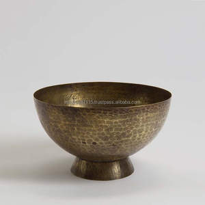 <b>Royal</b> handmade brass serving bowl for luxury dining restaurant events <b>catering</b> services or ethnic home decoration use - Product Image 1