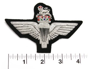 Écusson scolaire personnalisé pour uniformes et blazers, avec ailes brodées à la main, insignes d'épaule à ailes, à coudre et magnétiques - Product Image 5