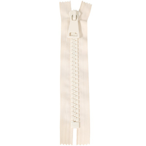 Vente en gros à bas prix : Fermeture éclair en résine 15 #   Fermeture éclair beige grande taille de 25 cm à extrémités fermées pour vêtements, sacs et poches - Product Image 4