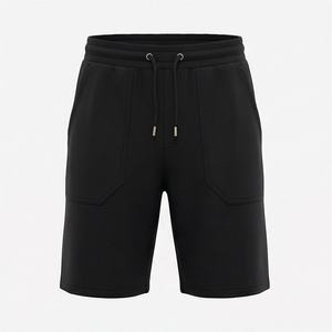 Shorts de sport pour hommes en coton 100% de haute qualité avec logo personnalisé, design unique, longueur genou, pour la course et la gym - Product Image 1