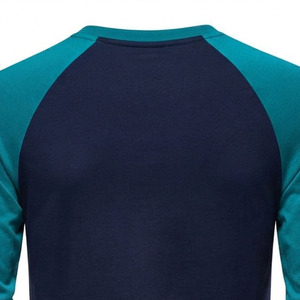 Camisetas Deportivas de Punto Raglán Personalizadas para Hombre, Ropa Deportiva Casual de Manga Larga con Cuello Redondo de Algodón, Proveedor Mayorista de Marca Privada ODM - Product Image 4