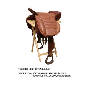 อานม้าหนัง treeless ตะวันตกในสีที่กำหนดเอง - Product Image 2