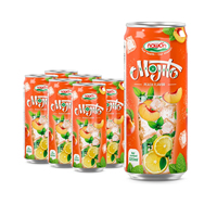 Op maat gemaakte alcoholvrije Mojito Go drankjes 320ML fles NAWON merk Mocktail Sparkling Juice gratis sample groothandel lage minimale bestelhoeveelheid