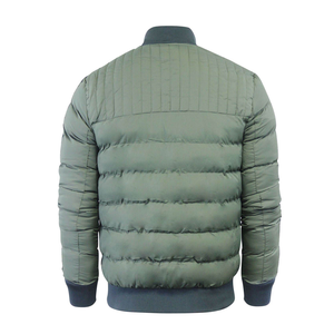 Men's Light Blue Hooded Puffer Jacket Windproof Casual Winter <b>Coat</b> <b>Zipper</b> Closure Nylon Shell Canvas Fabric Quick Dry - Product Image 5