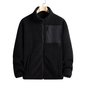 Chaqueta de Forro Polar Sherpa para Hombre, Gruesa y Cálida, 100% Poliéster, Cortavientos, con Puños Microelásticos, Suave y Afelpada, Tipo Teddy, Venta al por Mayor - Product Image 1