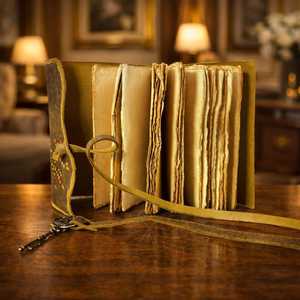 Carnet de notes en cuir à couverture rigide avec reliure spirale, 100 feuilles, marron, avec breloque clé et motif arbre, idéal comme cadeau ou carnet de croquis - Product Image 5