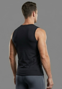 Men <b>Weightlifting</b> Wear Compression Tank Top Gym Fitness Slim Fit Vest Top Men Yoga Exercise Wear Sporty Style <b>Singlet</b> O Neck - Product Image 5