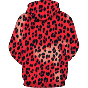Cotton Fleece <b>Leopard</b> Hoodie Streetwear <b>Sweatshirt</b> Custom Logo Men Women Wholesale Supplier - Product Image 2