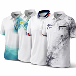 เสื้อโพลีเอสเตอร์สีขาวสั่งทำขายส่งสำหรับผู้ชาย - ผู้ผลิต OEM ขายส่งโดยตรง - Product Image 3