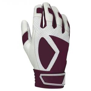 New Arrival Professional Goatskin Digital Leather Baseball Batting Gloves Best Sublimated Design Training Ambidextrous <b>Hook</b> Loop - Product Image 5