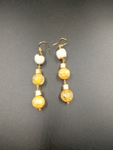 Pendientes de Aro Chapados en Oro con Perlas de Imitación, Joyería Geométrica Vintage para Mujer, Aleación de Zinc y Latón, Estilo Hindú - Product Image 4