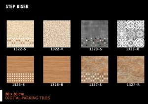 Dalles de stationnement extérieures antidérapantes numériques en céramique mate 300x300mm 30x30cm 12x12 pouces pour allées et parkings - Product Image 6
