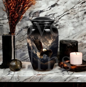 Urna funeraria Eagle para guardar cenizas humanas, urna conmemorativa clásica, recuerdo decorativo, tributo, memoria. - Product Image 6