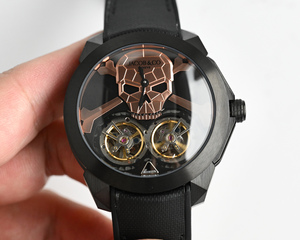 Reloj Automático de Lujo de 46 mm con Diseño de Calavera, Oro Rosa, Tourbillon Volante Triaxial Doble, Día de Muertos, Jacob - Product Image 3